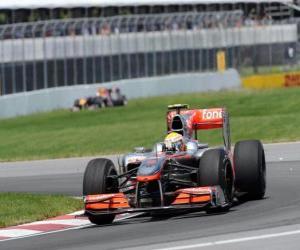 Puzzle Lewis Hamilton - McLaren - Μόντρεαλ 2010
